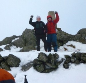 Frank and Alan at The top of the Buck