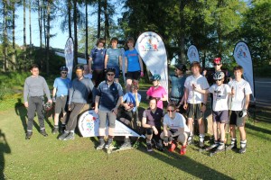 Club Members With Signs
